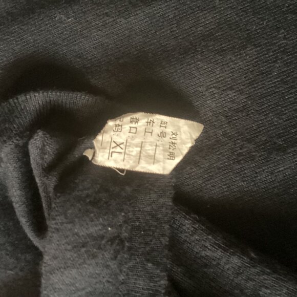 Mosca Black Ruffled Pullover – 3/4 Sleeve – Supersoft Knit – Size XL - Picture 9 of 10